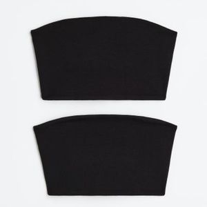 black tube top h&m bandeau